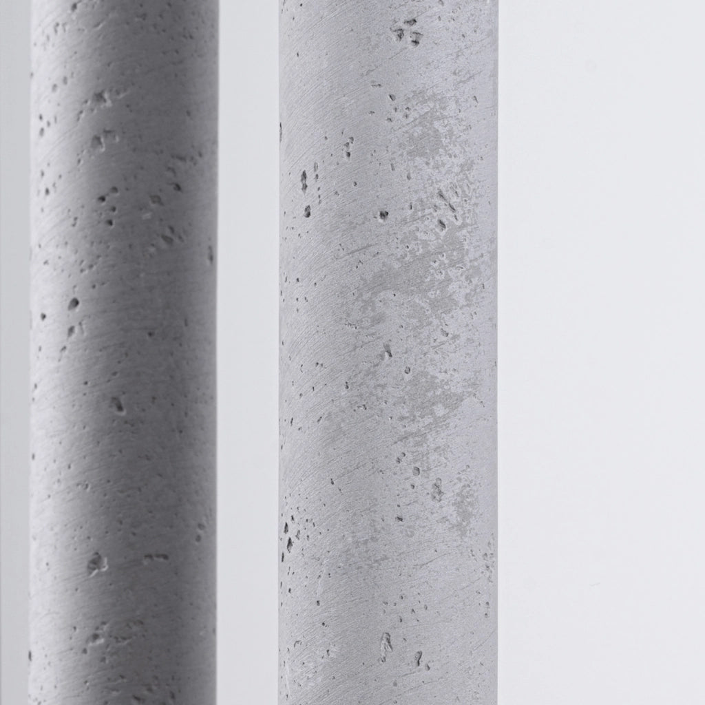 Lampada a sospensione tonda cemento grigio 5xG9 Velino