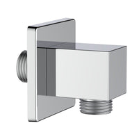 Presa acqua quadrata realizzata in ottone finitura cromata