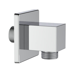 Presa acqua quadrata realizzata in ottone finitura cromata