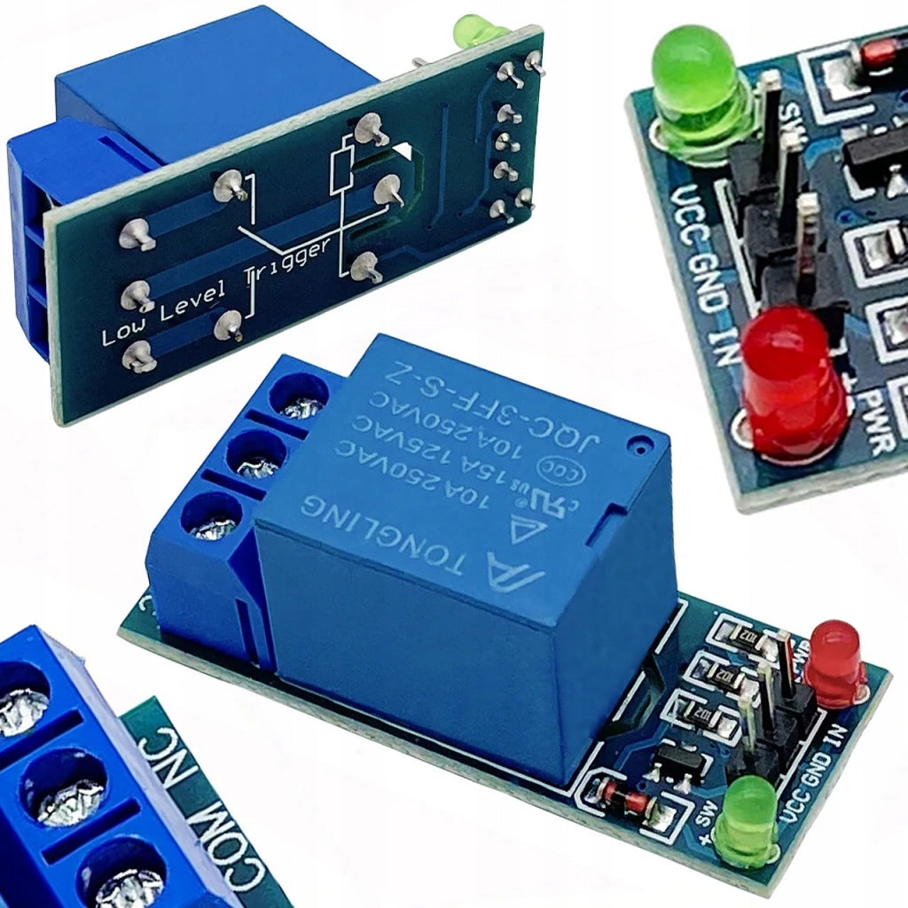 Modulo Relè 1 Canale 5V per Arduino – SPDT, Isolamento Ottico | Dimensioni 34x25x19 mm, 10A, -40°C a 85°C