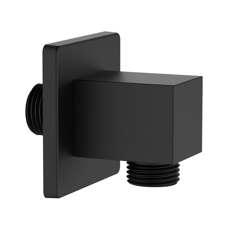 Presa acqua quadrata realizzata in ottone finitura nero opaco