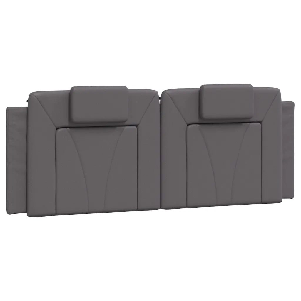 Cuscino Testiera Viana Grigio 140 cm in Similpelle 374793
