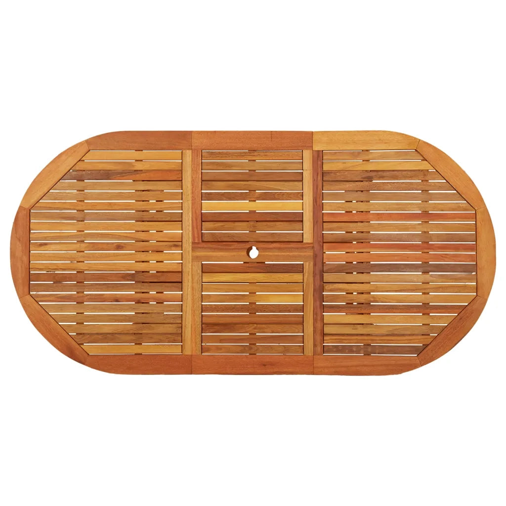 Tavolo da Giardino 200x100x75 cm in Legno Massello di Eucalipto cod mxl 34221