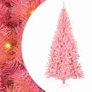 Albero di Natale | Decorazioni natalizie con 300 LED con supporto Rosa 180 cm PVC