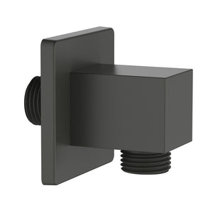 Presa acqua quadrata realizzata in ottone finitura gungrey