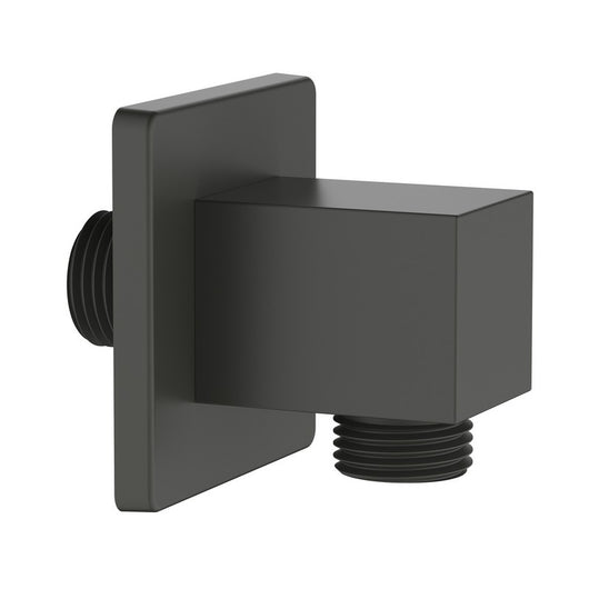 Presa acqua quadrata realizzata in ottone finitura gungrey