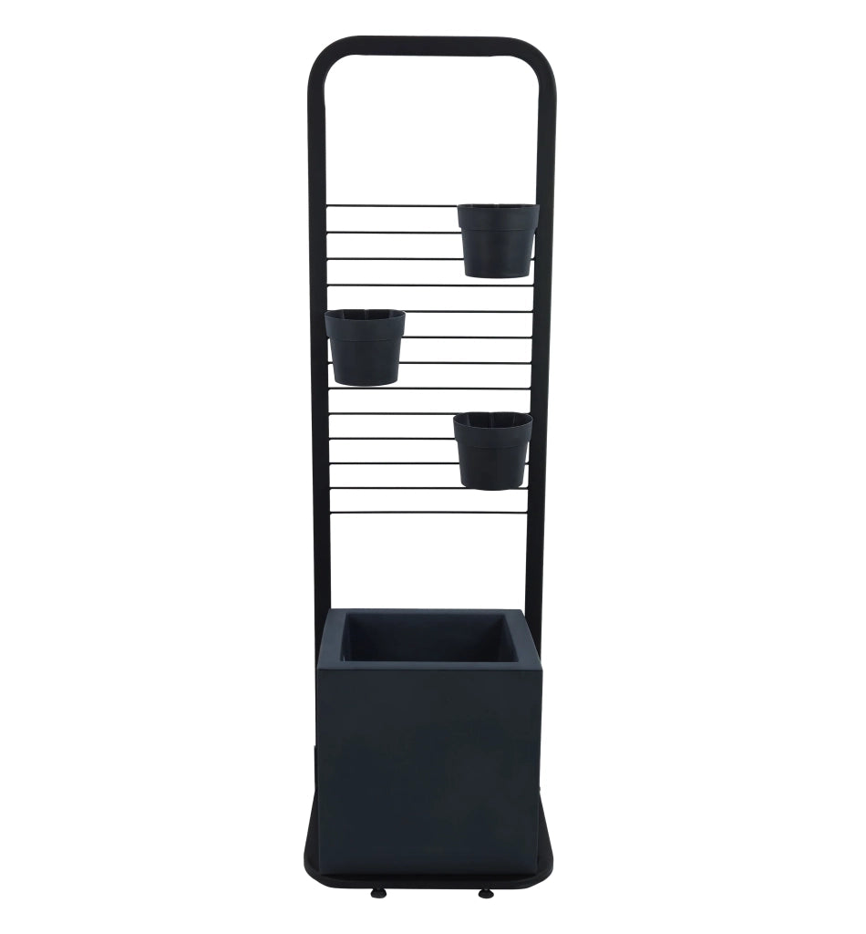 Tecnokit Fioriera Verticale Anthea Monofacciale | Completa di Vaso Modus Quadro | Made in Italy