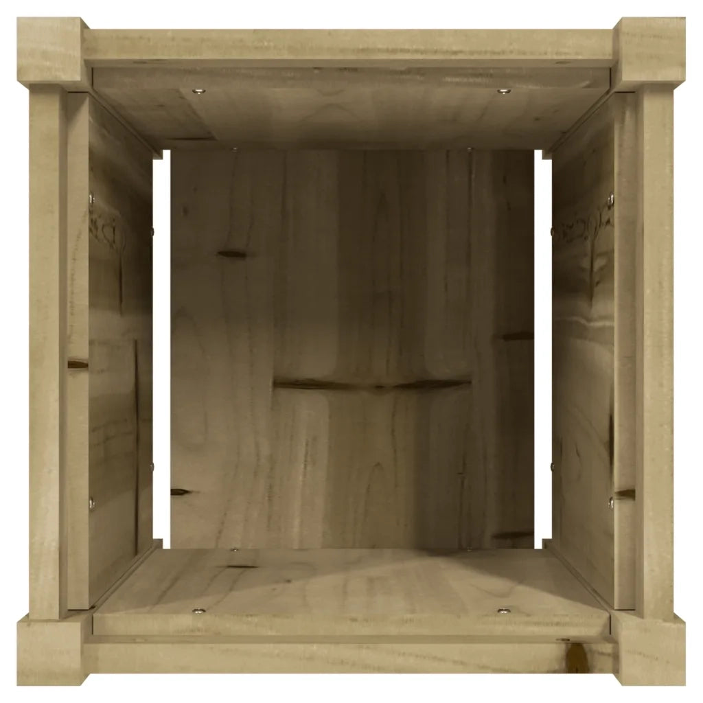 Fioriera da Giardino-Vaso da Esterno 40x40x40 cm in Legno di Pino Impregnato