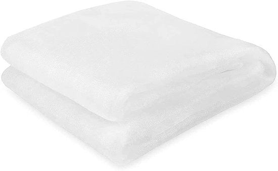 Rete per protezione ortaggi - Materiale ecologico - 3 m x 4 m - Reticolo fine - Ideale per giardini - Bianco