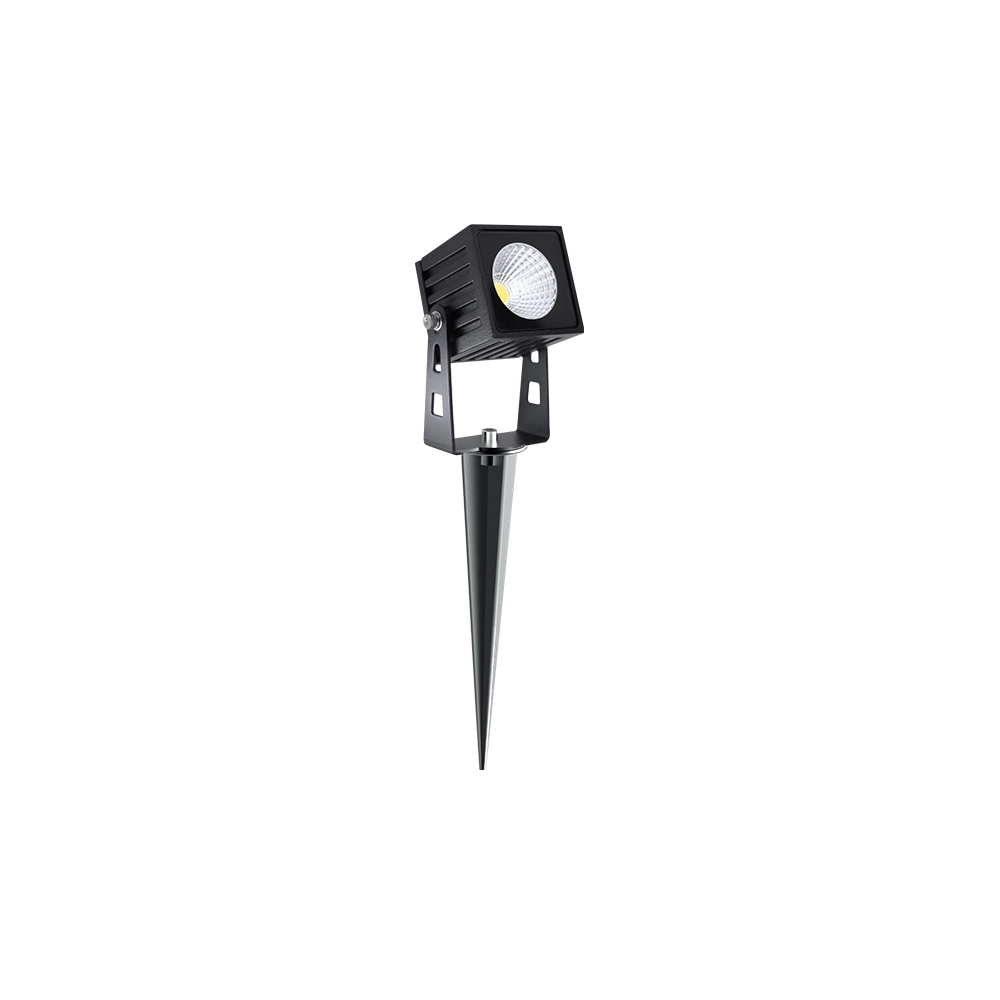 Faretto LED quadrato ZAS Beneito 7W IP65 colore nero