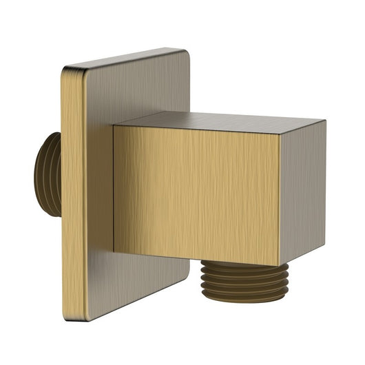 Presa acqua quadrata realizzata in ottone finitura oro opaco