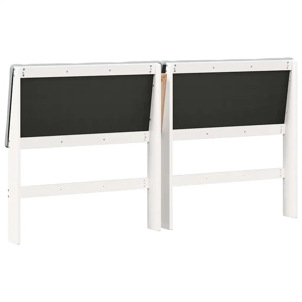 Testiera imbottita Grigio chiaro 180 cm Pino massello 879273