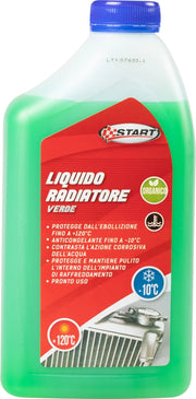 START Liquido radiatore verde 1L antigelo -10Â°C per motori benzina e diesel