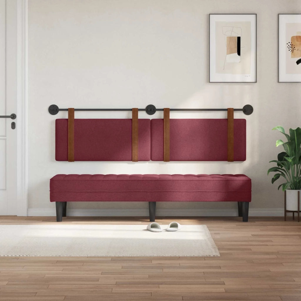 Testiera sospesa Rosso Vino PU Antico