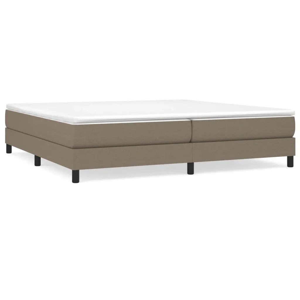 Giroletto a Molle con Materasso Tortora 200x200 cm in Tessuto 3144105