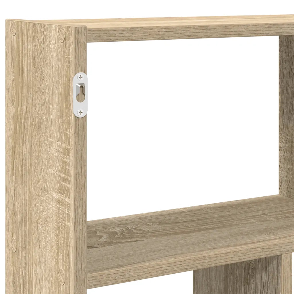 vidaXL Mensola a Cubo da Muro 12 Scomparti in Truciolato Rovere Sonoma
