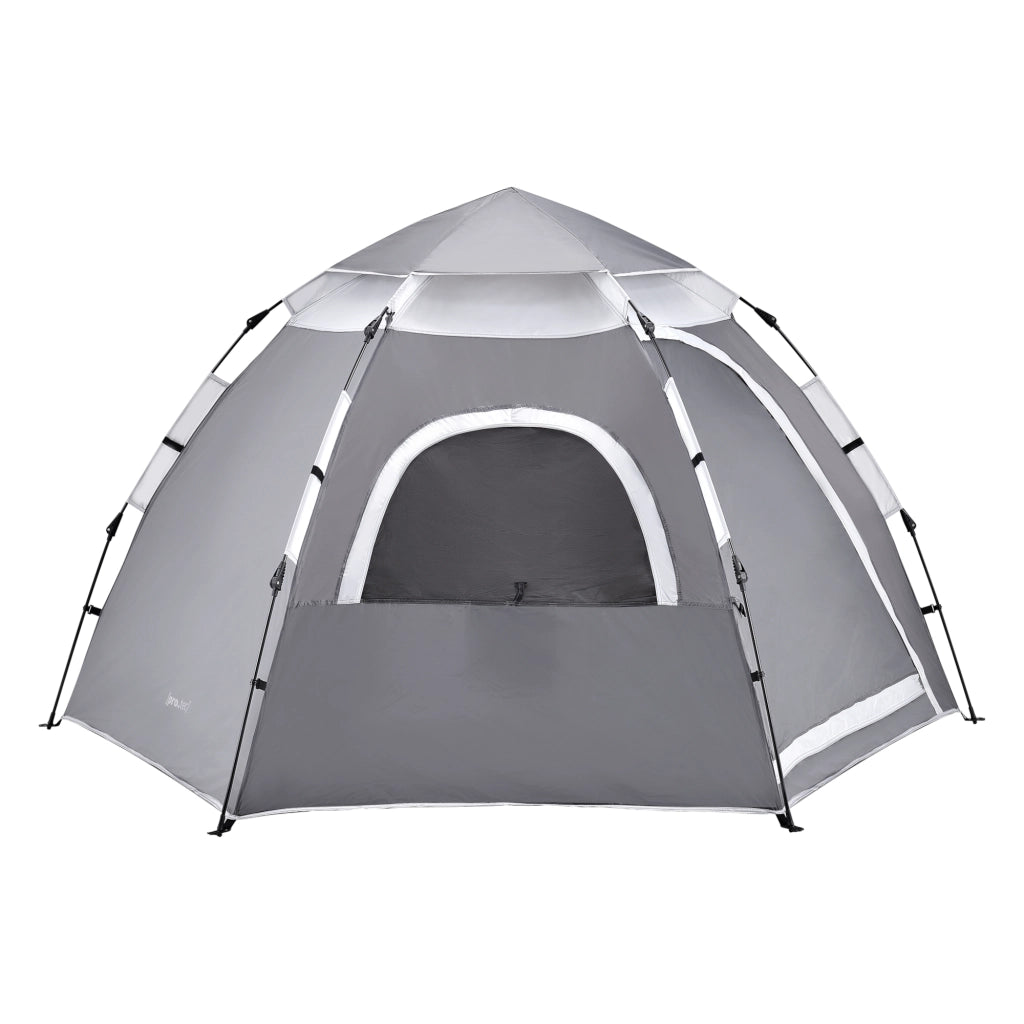 Tenda Pop Up 'Nybro' da Campeggio per 2-3 Persone, Incl. Borsa di Trasporto - Grigio [pro.tec]
