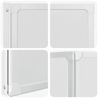 Parete per Doccia e Vasca Bagno 117x120cm 3 Pannelli Pieghevole 140784