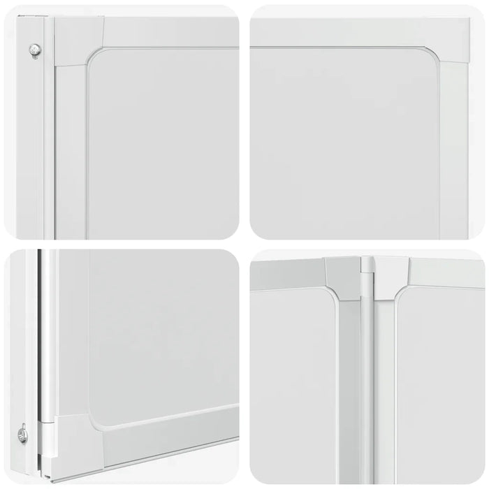 Parete per Doccia e Vasca Bagno 117x120cm 3 Pannelli Pieghevole 140784