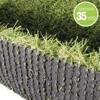 Erba Prato Sintetico Artificiale 35 mm Meazza 2x5 mt Tappeto Manto Erboso
