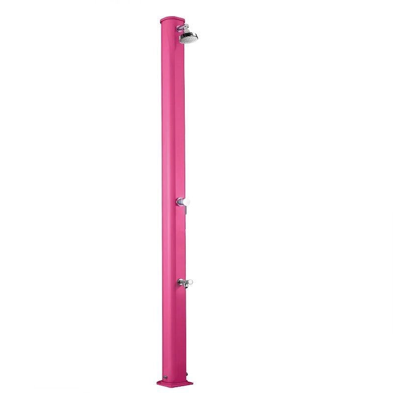 Doccia Tradizionale In Alluminio Jolly S Con Miscelatore E Lavapiedi Colore Fuxia Cv-A625/4003
