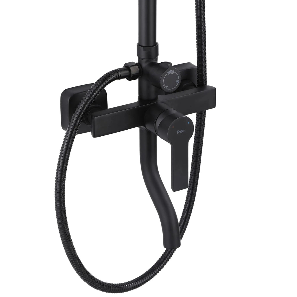 Set Doccia Rea Argus Black Matt