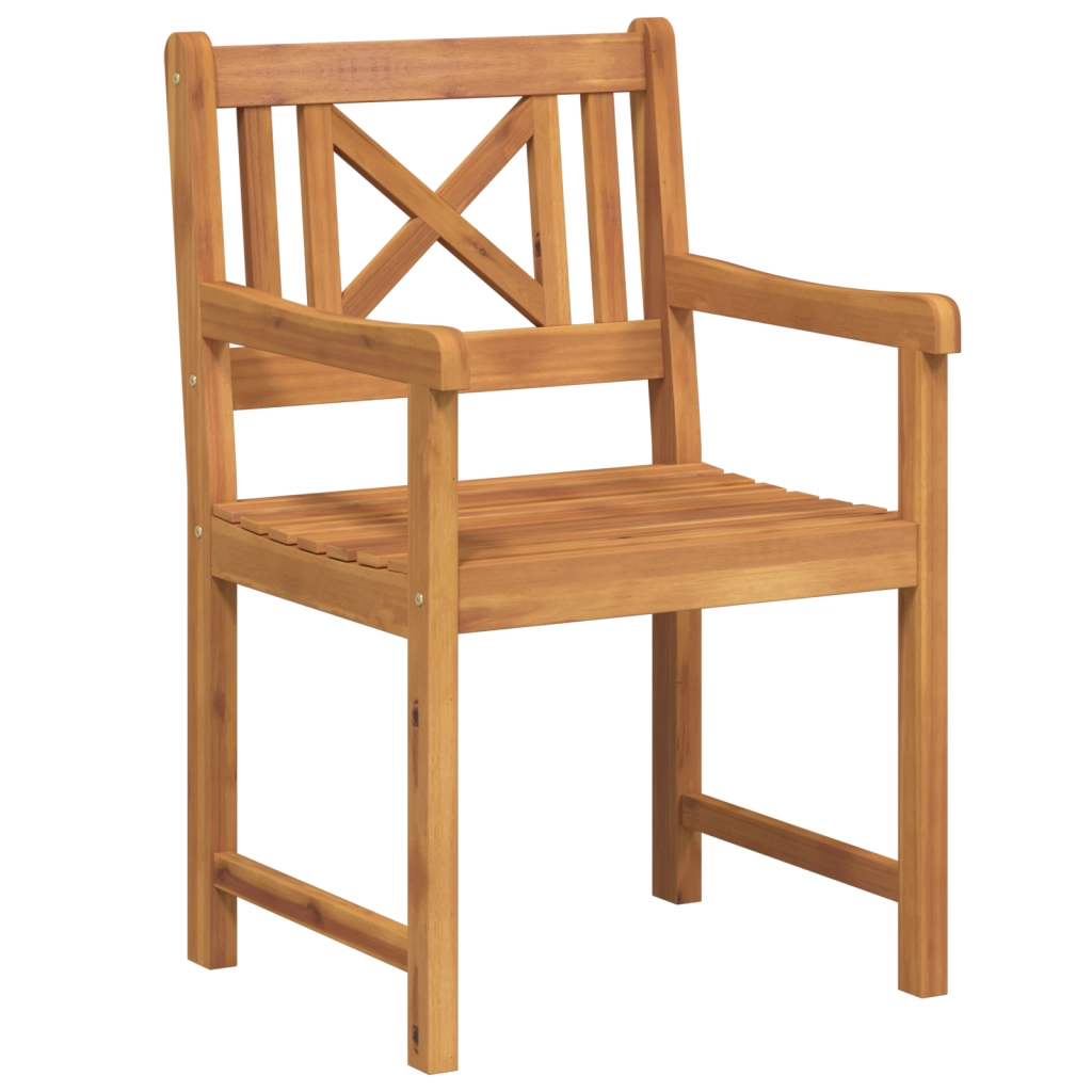 Sedie da giardino 2 pcs 56x56x90 cm Legno massello di acacia