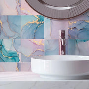 Tegole da Parete in PVC Acqua-Resistente - 24 pezzi - Adesivo Self-Lavabile - Idoneo per Cucina/Bagno - Ecologico - Facile da Applicare - Tegola da Parete Adesiva