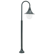 Lampione da Giardino E27 120 cm Alluminio Verde Scuro CFW5772226