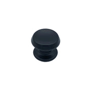 Pomolo fisso per porta SAGUATTI 166/70ZB in alluminio nero opaco