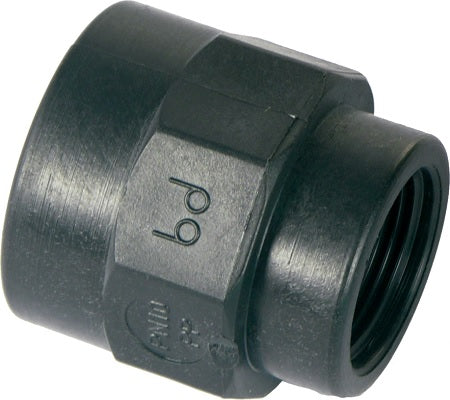 IRRIG.FILETTATI PP:MANICOTTO RID. F+F 3/4X1/2 X TUBO PE confezione da PEZZI 10