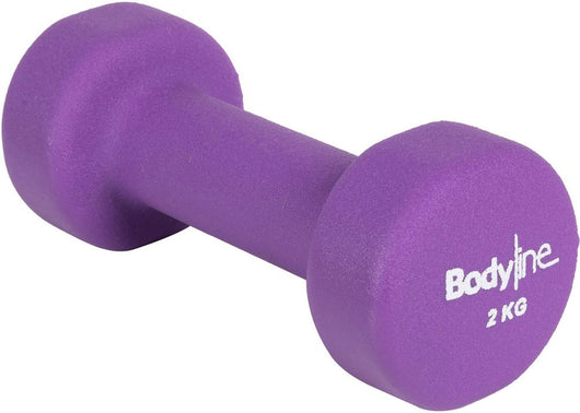 Manubrio in ghisa e neoprene antiscivolo e antiurto 2kg - home fitness