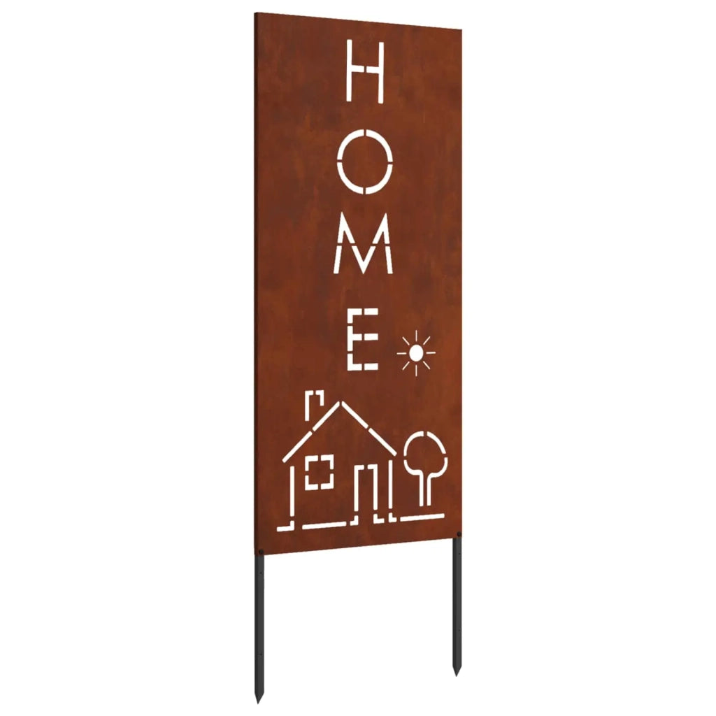 Schermo per privacy in giardino Traforo Ruggine 50 x 140 cm 876342