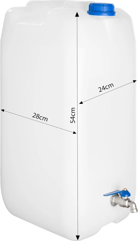 Reservoio d'acqua 30 Litri con rubinetto - Serbatoio d'acqua - Risorsa idrica - Reservoir d'acqua 5/10/20 Litri - Sostenibile - Utile per l'uso all'aperto - Contenitore d'acqua