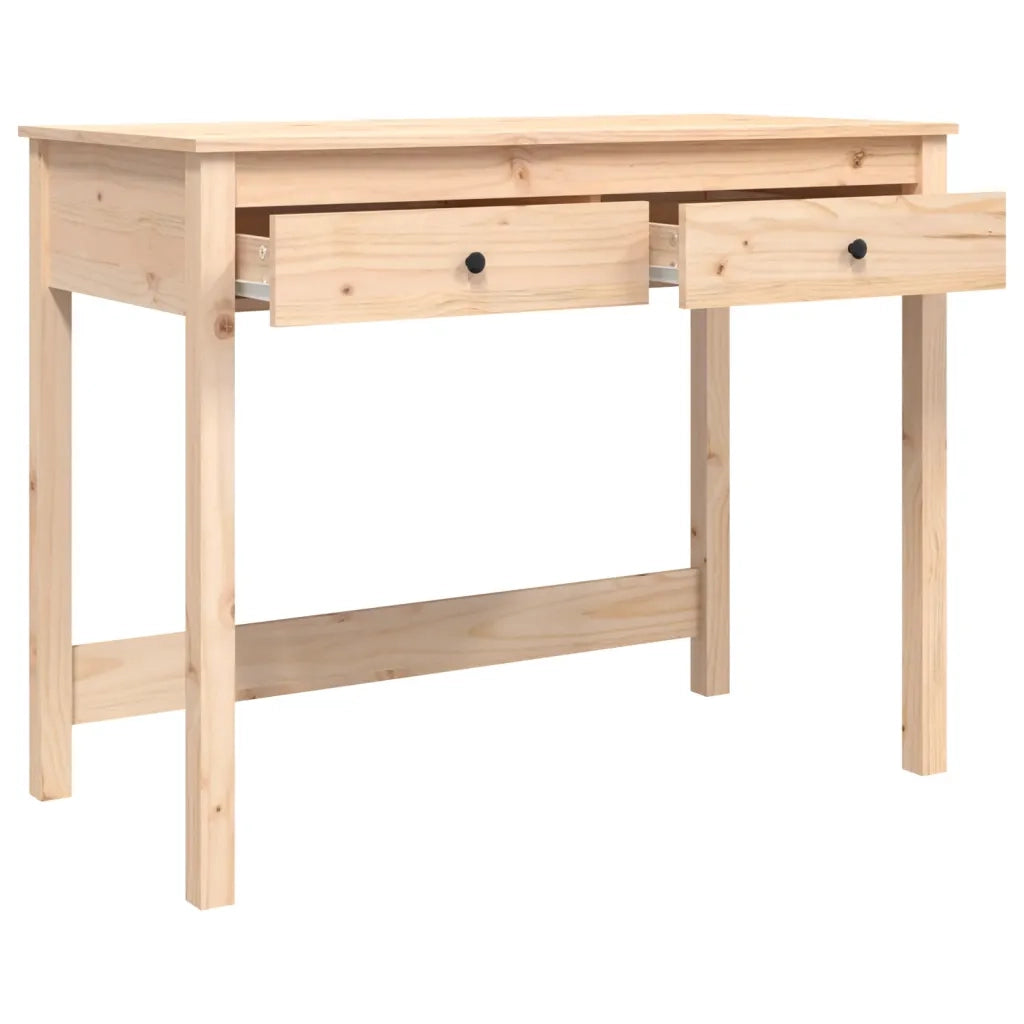 Scrivania | Tavolo da Ufficio con Cassetti 100x50x78 cm in Legno Massello di Pino