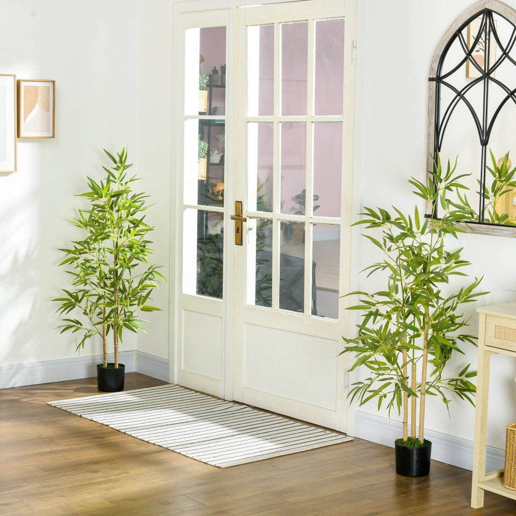 Bamb¨´ Artificiale 120cm ¨C Xylo ¨C Con Vaso Decorativo Realistico