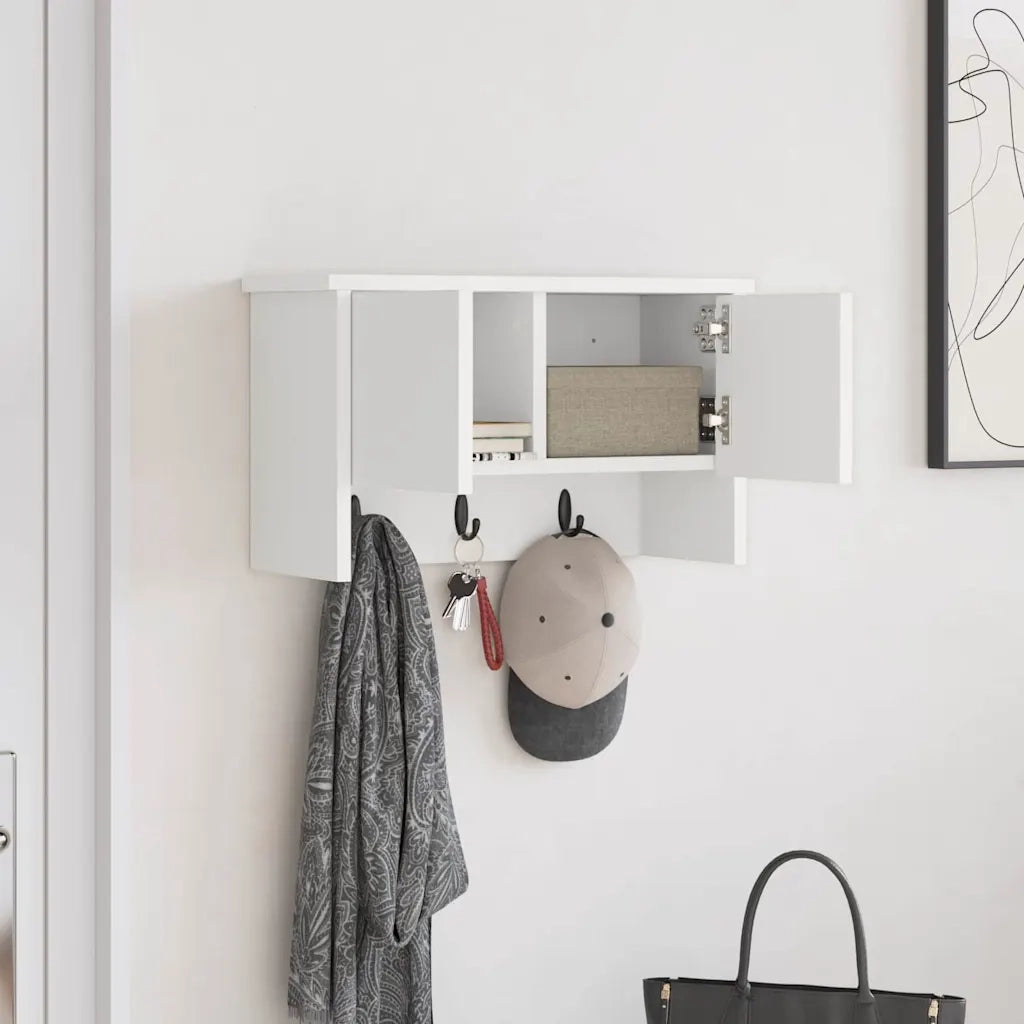 Appendiabiti a muro Bianco 50 x 20 x 30 cm Legno multistrato CFW6445580