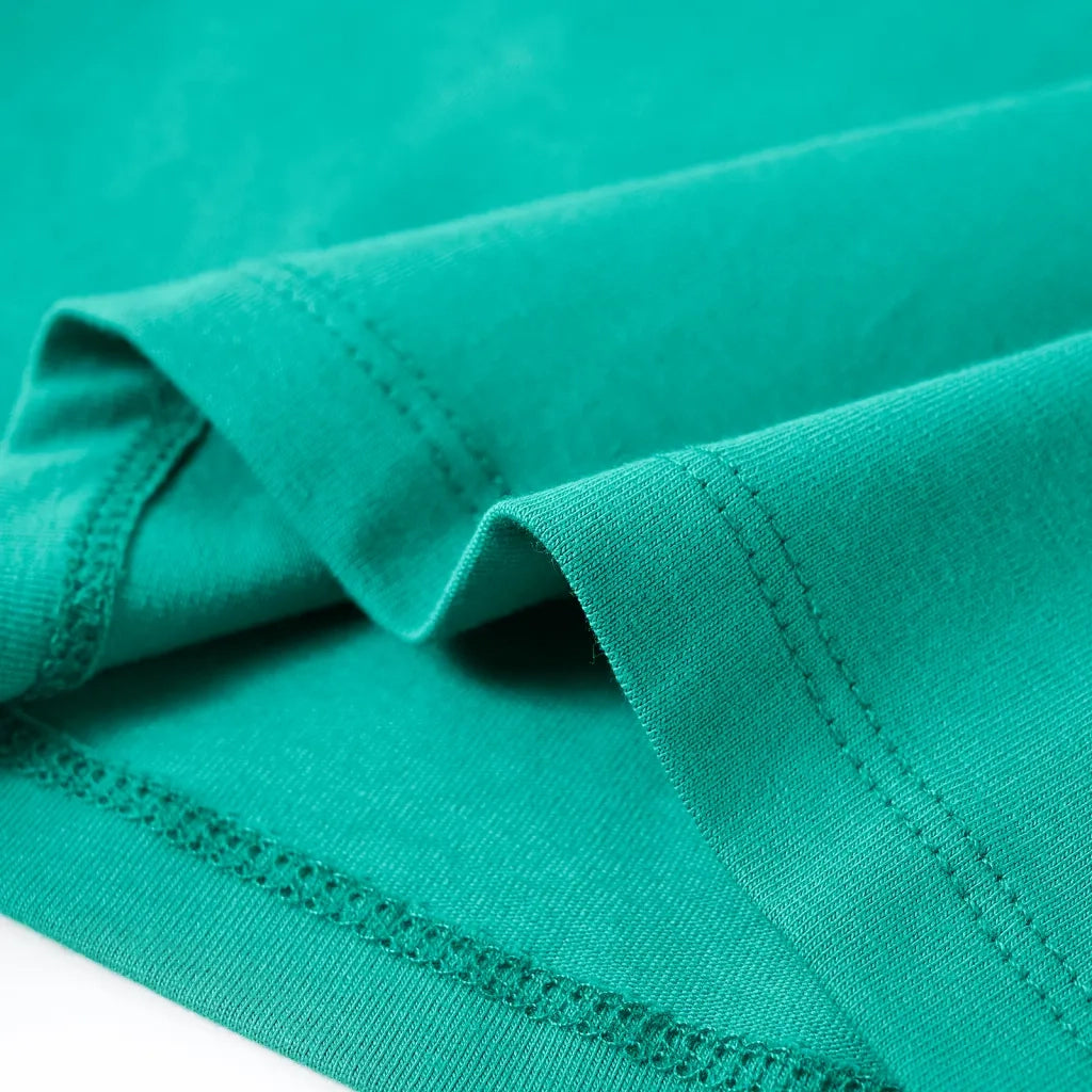 Maglietta Bambina Maniche Lunghe Verde Brillante 128 13582