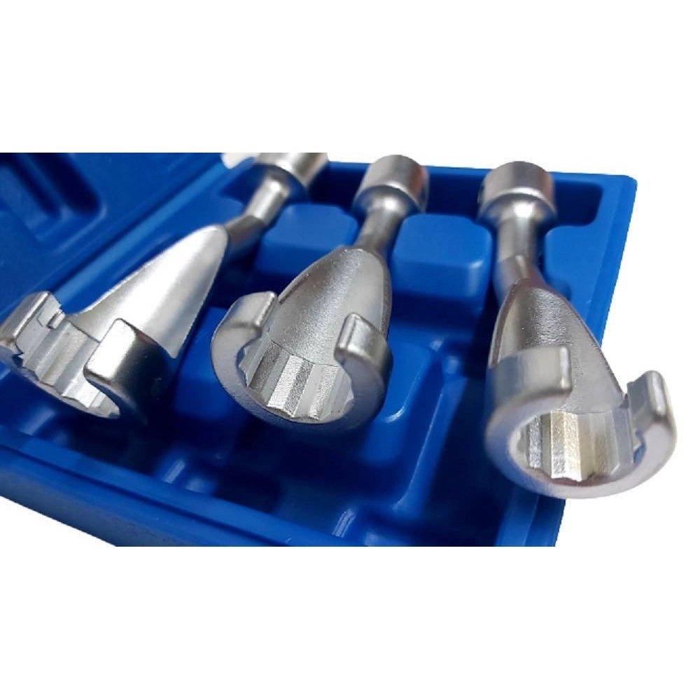 Trade Shop - Set 3 Chiavi Aperte Per Raccordi Carburatori Iniettori 1/2" 14 17 19mm Fs-15663 -