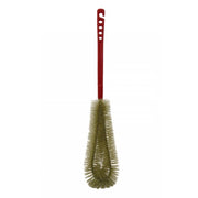 Trade Shop - Pulitermo Doppio Spazzola Setola Pulizia Termosifone Curvo Filo Metallo Polvere Sporco -
