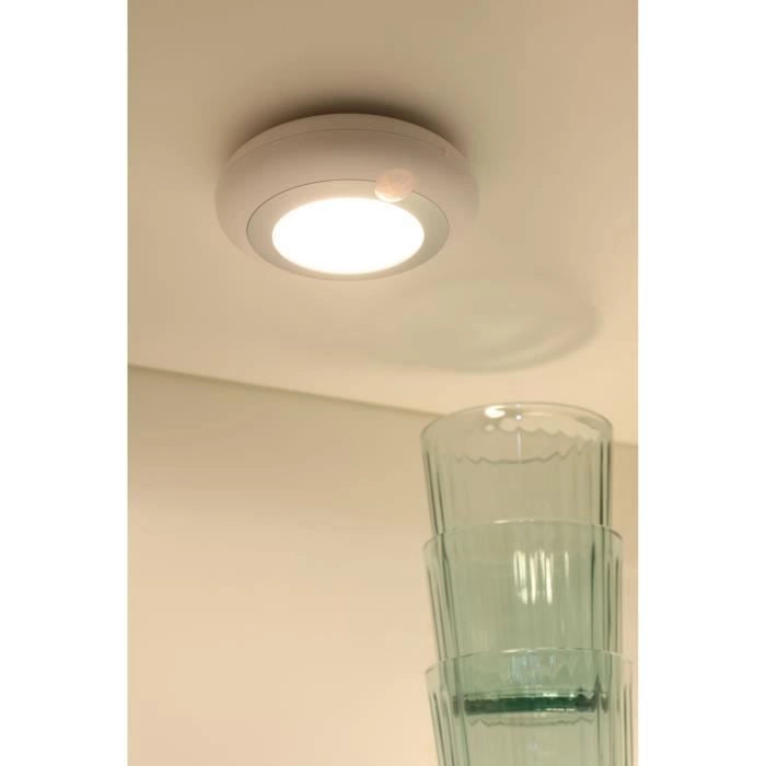 Confezione da 2 luci LED per spogliatoio - GAO - 80 lumen, sensore PIR, batterie AAA