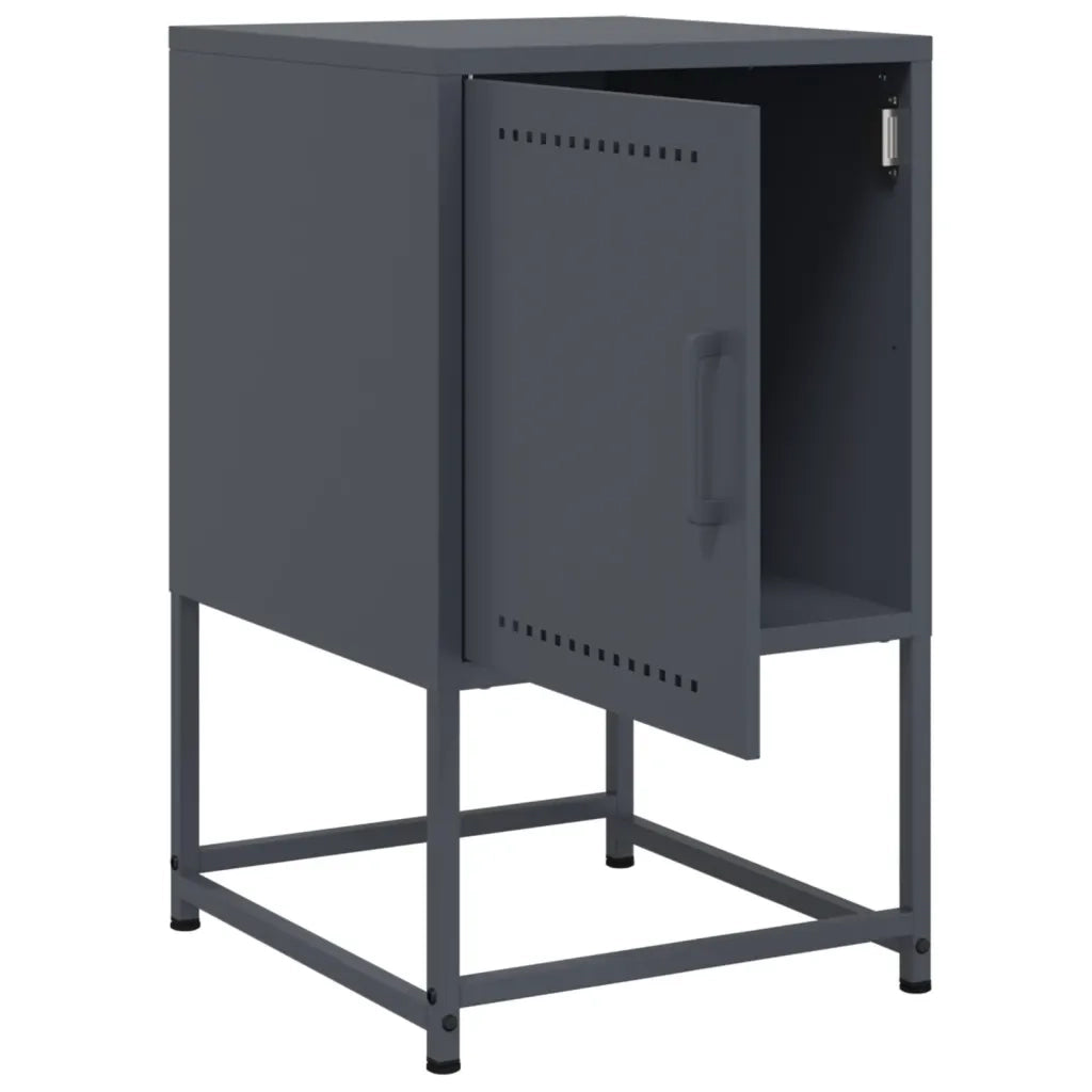 Comodini 2 pz Antracite 36x39x60,5 cm in Acciaio 846451
