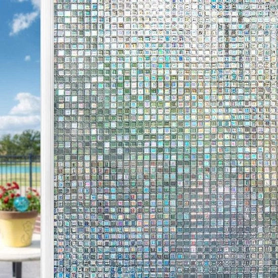 Foglia decorativa 3D ontrasparente a forma di mosaico 60x200 cm con strumento per applicazione e raccordo.