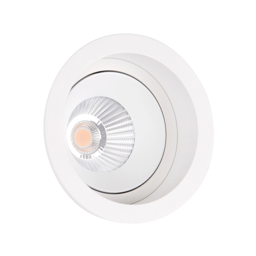 Faretto incasso orientabile tondo bianco LED 10W Maxlight