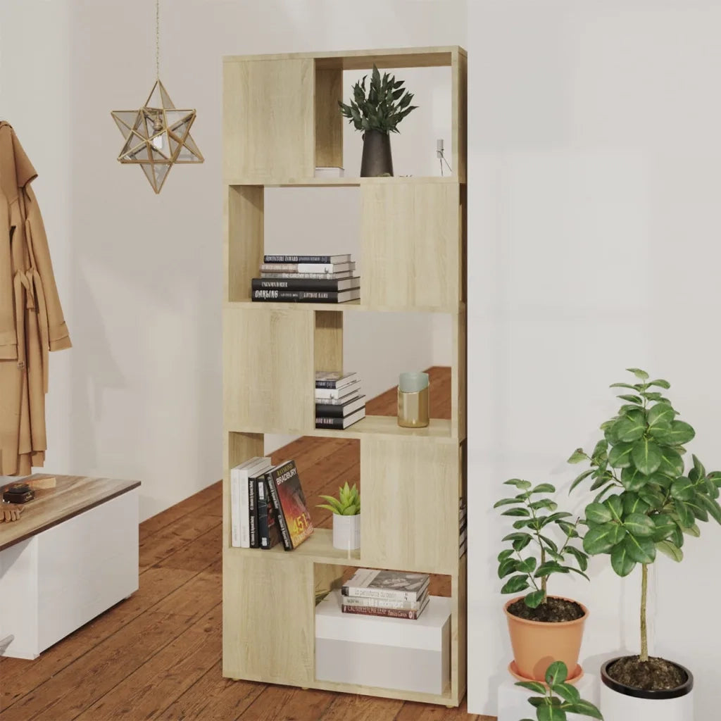 Libreria/Divisorio Rovere Sonoma 60x24x155 cm cod mxl 12507