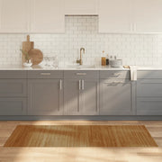 Tappeto Rettangolare Marrone 80x200 cm in Bambù 376776
