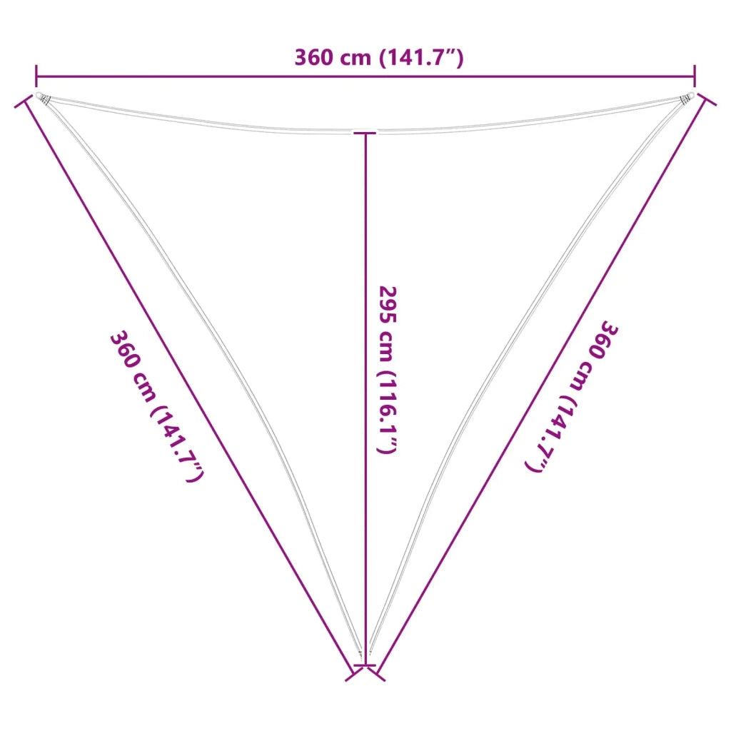 Vela Parasole | Telo Ombra | Vela da ombra solare Blu e Bianco 3,6 x 3,6 x 3,6 m