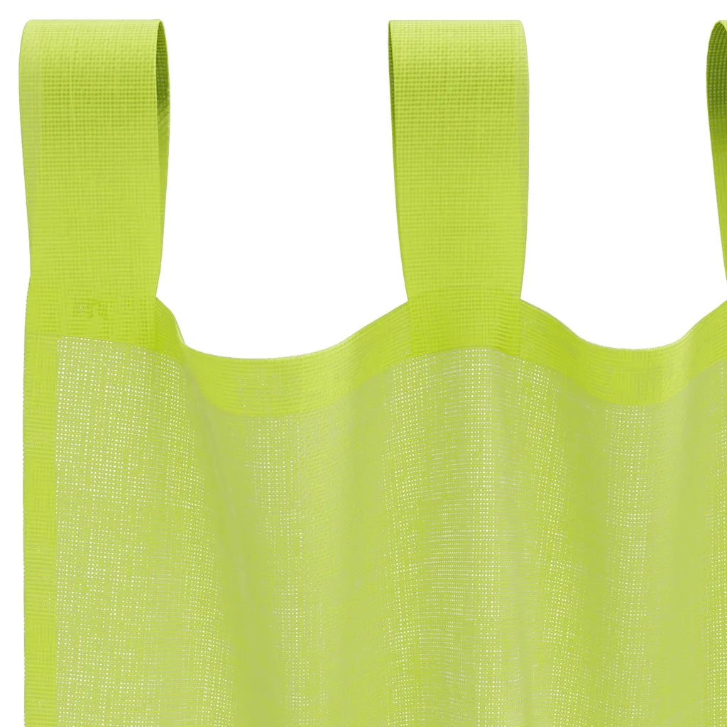 Tende in Voile con Linguetta 2 pz Verde Mela 4102252