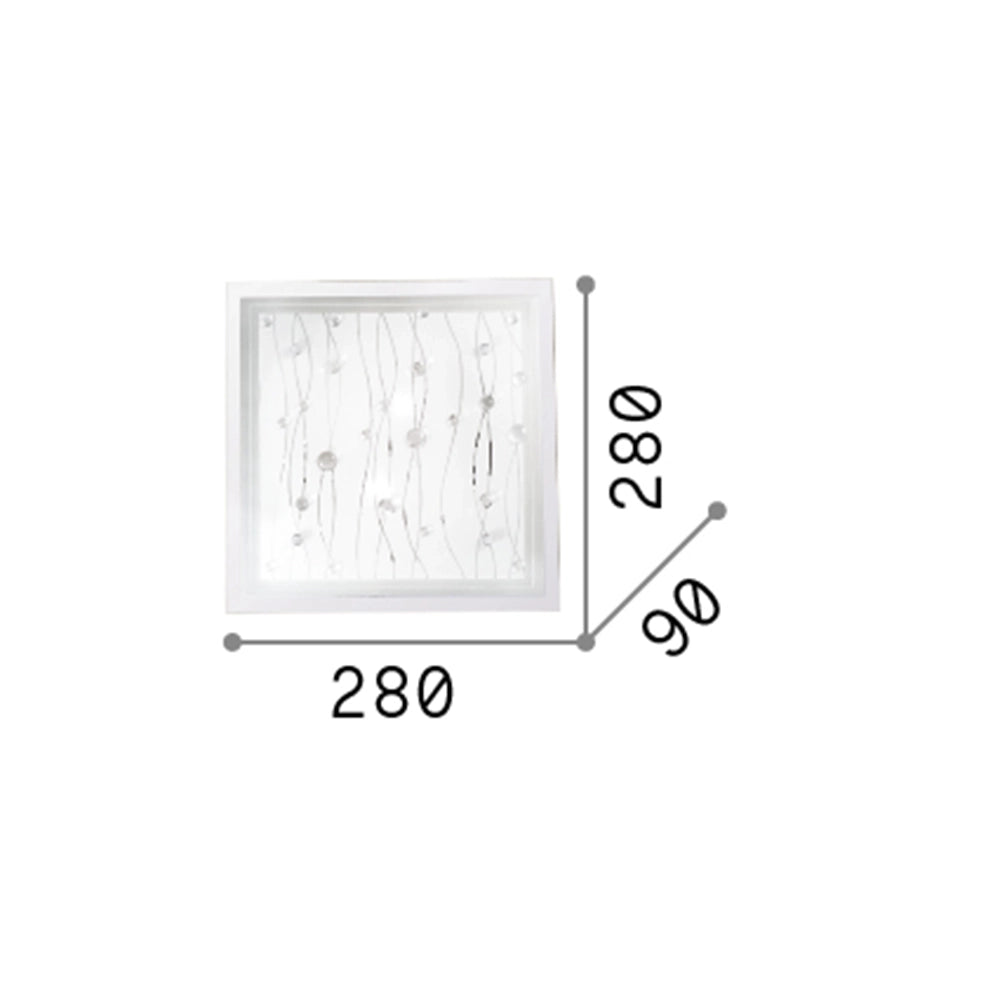 Plafoniera Moderna Ocean Metallo Multicolor 2 Luci E27