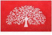 Matto di Accoglienza in PVC Resistenziato per Esterni e Interni, Dimensioni 60cm x 90cm, Colore Rosso Scuro